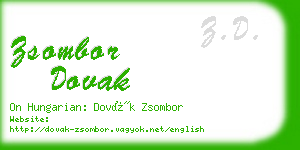 zsombor dovak business card